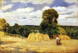 Camille Pissarro The Harvest at Montfoucault China oil painting art